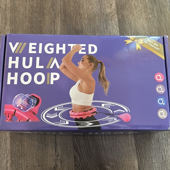 Weighted Fitness Hoop with Counter - Picture 2 of 4